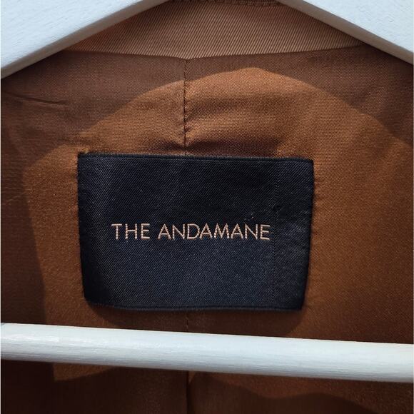 THE ANDAMANE Guia oversized single breasted blazer Caramel Size 6 38 - Picture 9 of 13